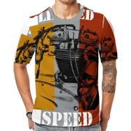 AILLOSA Th-466 Baskılı Desenli Kısa Kollu Unisex T-shirt