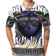 AILLOSA Th-469 Baskılı Desenli Kısa Kollu Unisex T-shirt