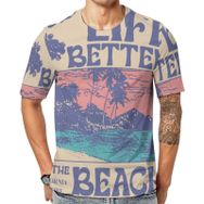 AILLOSA Th-482 Baskılı Desenli Kısa Kollu Unisex T-shirt