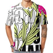 AILLOSA Th-487 Baskılı Desenli Kısa Kollu Unisex T-shirt