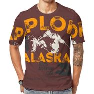 AILLOSA TH-489 Baskılı Desenli Kısa Kollu Unisex T-shirt