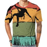 AILLOSA TH-490 Baskılı Desenli Kısa Kollu Unisex T-shirt