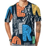 AILLOSA Th-495 Baskılı Desenli Kısa Kollu Unisex T-shirt