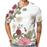 AILLOSA TH-57 3D Baskılı Desenli Kısa Kollu Erkek T-shirt