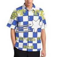 AILLOSA TH-78 Aloha Hawaii 3D Desen Kısa Kollu Erkek Gömlek