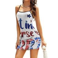 AILLOSA Wrap Hip FLAG-24 Kadın Kolsuz Elbise