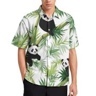 AILLOSA YH-10 Aloha Hawaii 3D Desen Kısa Kollu Erkek Gömlek