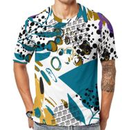 AILLOSA YH-100 Baskılı Desenli Kısa Kollu Unisex T-shirt
