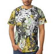 AILLOSA YH-101 3D Baskılı Desenli Kısa Kollu Erkek T-shirt