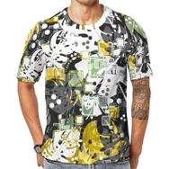 AILLOSA YH-101 Baskılı Desenli Kısa Kollu Unisex T-shirt
