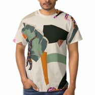 AILLOSA YH-103 3D Baskılı Desenli Kısa Kollu Erkek T-shirt