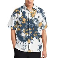 AILLOSA YH-104 Aloha Hawaii 3D Desen Kısa Kollu Erkek Gömlek
