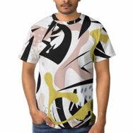 AILLOSA YH-105 3D Baskılı Desenli Kısa Kollu Erkek T-shirt