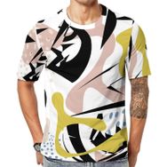 AILLOSA YH-105 Baskılı Desenli Kısa Kollu Unisex T-shirt
