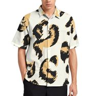 AILLOSA YH-108 Aloha Hawaii 3D Desen Kısa Kollu Erkek Gömlek