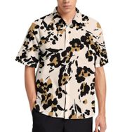 AILLOSA YH-116 Aloha Hawaii 3D Desen Kısa Kollu Erkek Gömlek
