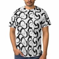 AILLOSA YH-12 3D Baskılı Desenli Kısa Kollu Erkek T-shirt
