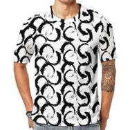 AILLOSA YH-12 Baskılı Desenli Kısa Kollu Unisex T-shirt