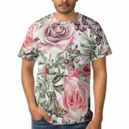AILLOSA YH-120 3D Baskılı Desenli Kısa Kollu Erkek T-shirt