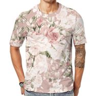 AILLOSA YH-121 Baskılı Desenli Kısa Kollu Unisex T-shirt
