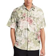 AILLOSA YH-122 Aloha Hawaii 3D Desen Kısa Kollu Erkek Gömlek