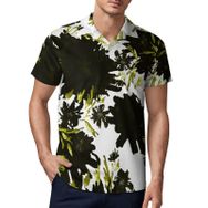 AILLOSA YH-123 3D Baskılı Desen Kısa Kollu Polo Yaka Erkek T-shirt