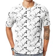 AILLOSA YH-13 3D Baskılı Desenli Kısa Kollu Erkek T-shirt