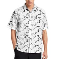 AILLOSA YH-13 Aloha Hawaii 3D Desen Kısa Kollu Erkek Gömlek