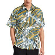 AILLOSA YH-147 Aloha Hawaii 3D Desen Kısa Kollu Erkek Gömlek