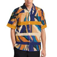 AILLOSA YH-150 Aloha Hawaii 3D Desen Kısa Kollu Erkek Gömlek