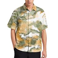 AILLOSA YH-152 Aloha Hawaii 3D Desen Kısa Kollu Erkek Gömlek