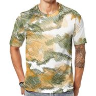 AILLOSA YH-152 Baskılı Desenli Kısa Kollu Unisex T-shirt