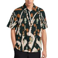 AILLOSA YH-153 Aloha Hawaii 3D Desen Kısa Kollu Erkek Gömlek