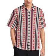 AILLOSA YH-154 Aloha Hawaii 3D Desen Kısa Kollu Erkek Gömlek