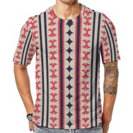 AILLOSA YH-154 Baskılı Desenli Kısa Kollu Unisex T-shirt