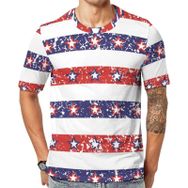 AILLOSA YH-156 Baskılı Desenli Kısa Kollu Unisex T-shirt
