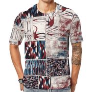 AILLOSA YH-160 Baskılı Desenli Kısa Kollu Unisex T-shirt