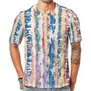 AILLOSA YH-161 Baskılı Desenli Kısa Kollu Unisex T-shirt