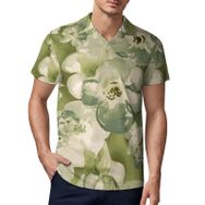 AILLOSA YH-165 3D Baskılı Desen Kısa Kollu Polo Yaka Erkek T-shirt