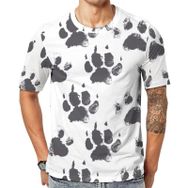 AILLOSA YH-173 Baskılı Desenli Kısa Kollu Unisex T-shirt