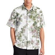 AILLOSA YH-175 Aloha Hawaii 3D Desen Kısa Kollu Erkek Gömlek