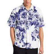 AILLOSA YH-178 Aloha Hawaii 3D Desen Kısa Kollu Erkek Gömlek