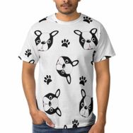 AILLOSA YH-184 3D Baskılı Desenli Kısa Kollu Erkek T-shirt