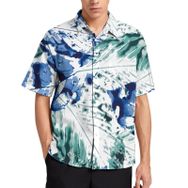 AILLOSA YH-198 Aloha Hawaii 3D Desen Kısa Kollu Erkek Gömlek