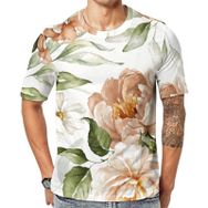 AILLOSA YH-20 3D Baskılı Desenli Kısa Kollu Erkek T-shirt