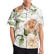 AILLOSA YH-20 Aloha Hawaii 3D Desen Kısa Kollu Erkek Gömlek