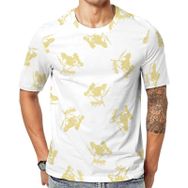 AILLOSA YH-204 Baskılı Desenli Kısa Kollu Unisex T-shirt