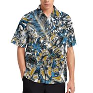 AILLOSA YH-207 Aloha Hawaii 3D Desen Kısa Kollu Erkek Gömlek