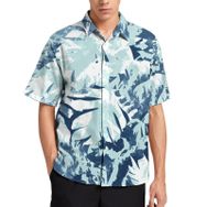 AILLOSA YH-214 Aloha Hawaii 3D Desen Kısa Kollu Erkek Gömlek