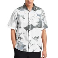 AILLOSA YH-215 Aloha Hawaii 3D Desen Kısa Kollu Erkek Gömlek